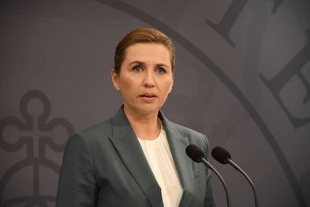 Copenhagen Denmark 10..March 2020 Ms. Mette Frederiksen prime minister of Denmark holds joint press conference on COVID-19 coronavirus cases with other Govt. health sector and health ministry and police and pubic serive ministry of foreign affaisr ,prrss confeence holds at PM office mirror hall in christiansborg in danish capital.(Photo..Francis Dean Deanpictures).