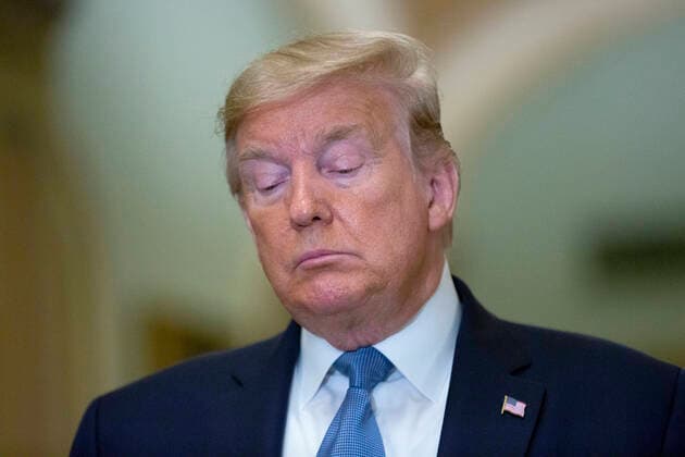 United States President Donald J. Trump speaks to members of the media after attending Republican Policy Luncheons at the United States Capitol in Washington D.C., U.S., on Tuesday, March 10, 2020. Copyright: x 2020xConsolidatedxNewsxPhotosxAllxRightsxReservedx