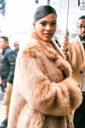 Tina Kunakey attending the Stella McCartney show during Paris Fashion Week - March 2, 2020 - PFW: Street Style Day 8, Paris France  Copyright: xValentinaxRanierix PFW2020Day8VR67