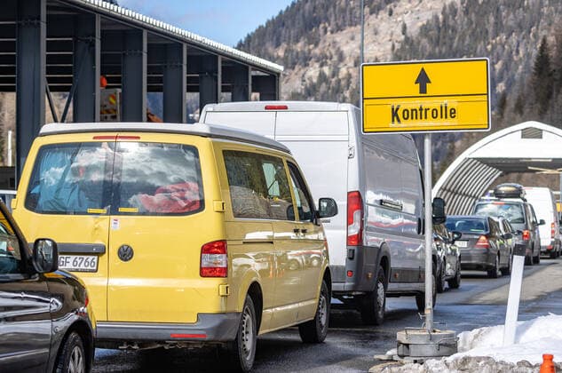 Brenner 11 03 2020, Brenner, AUT, Coronavirus in Austria, in the border area with Italy seamless border controls will replace the health checks at the border starting on Wednesday Brenner, Austria on 2020 03 11 Groder  EP_gro