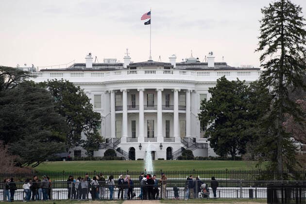 (200312) -- WASHINGTON D.C., March 12, 2020 -- Photo taken on March 11, 2020 shows the White House in Washington D.C., the United States. U.S. President Donald Trump said on Wednesday night the country will suspend all travel from European countries except Britain for 30 days in a bid to fight the ongoing coronavirus outbreak. ) U.S.-NOVEL CORONAVIRUS-OUTBREAK-TRAVEL SUSPENSION LiuxJie 