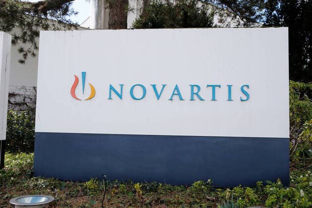 11 03 2020 Basel , SWITZERLAND , Novartis pharmaceutical company in Basel