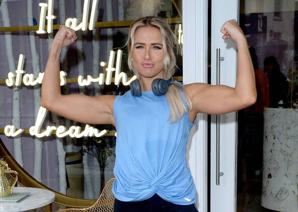Bilder des Jahres 2020, Entertainment 03 März Entertainment Themen der Woche KW11 Entertainment Bilder des Tages Former Love Island contestant Gabby Allen attends her SportsFX launch party at Feya Knightsbridge in London. MARCH 12th 2020  TMMx20700