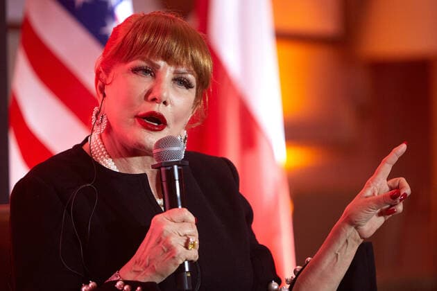 March 12, 2020, Warsaw, Mazovian, Poland: For The Abolition Of Visas To The USA, Which Is A Milestone In Polish-American Relations And The Liquidation Of The Last Relic Of The Cold War, The Title Of Man Of The Year 2019 Was Awarded By The Editors Of The Weekly Wprost To A Great Friend Of Poland - The US Ambassador in Warsaw, GEORGETTE MOSBACHER..in the picture: GEORGETTE MOSBACHER Warsaw Poland - ZUMAm332 20200312_zip_m332_041 Copyright: xHubertxMathisx