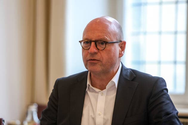 DEU, Germany, North Rhine-Westphalia, Münster, 13 03 2020 Press conference of the City of Münster Following the meeting of the crisis management team, the measures taken by the City of Münster to protect peoples health even more consistently as the number of cases increases Markus Lewe CDU , Lord Mayor of the City of Münster