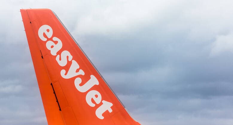 Edinburgh TOPIC Tail unit of an aircraft of the airline EasyJet at the airport Edinburgh, Scotland, taken on 06 06 2015 Tail unit of an aircraft of the airline EasyJet at the airport Edinburgh, Scotland on 2015 06 06 Pictures 2015, PhotoCredit JFK  EP_fei