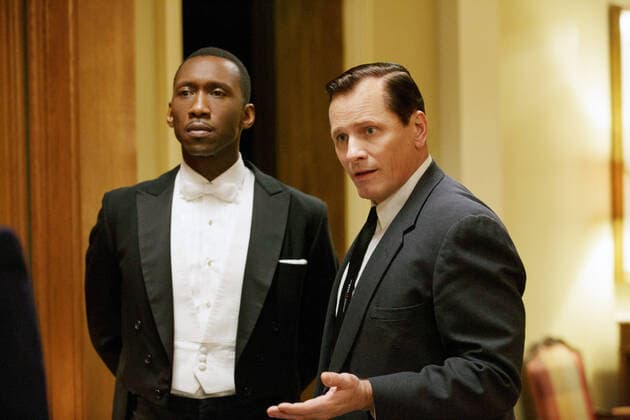 OSCARS. Bester Nebendarsteller. PreistrÃ¤ger 2011-2020 GREEN BOOK, from left: Mahershala Ali, Viggo Mortensen, 2018. ph: Patti Perret Universal Courtesy Everett Collection (FSC:KV) !ACHTUNG AUFNAHMEDATUM GESCHÃ„TZT! PUBLICATIONXNOTxINxCANxCHNxFRAxITAxJPNxNORxPOLxRUSxESPxUKxUSA Copyright: xUniversal CourtesyxEverettxCollectionx MCDGRBO EC037