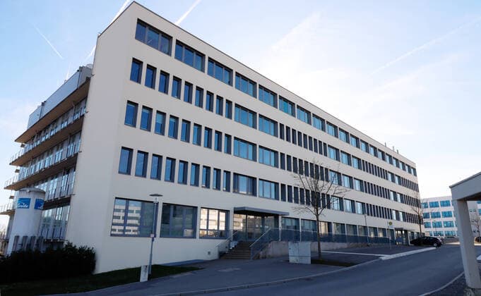 Tuebingen 15 03 2020 Exterior view of the headquarters of the biopharmaceutical company CureVac AG in Tuebingen ULMER