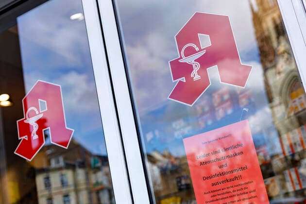 A pharmacy in the Agnesviertel where respirators and disinfectants are sold out Cologne, 16 03 2020 Foto:xC.xHardtx xFuturexImage