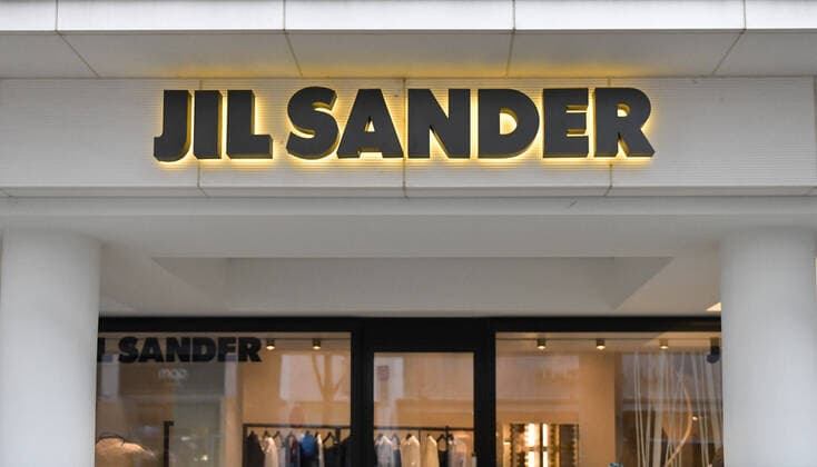 xblx, logo on a branch of Jil Sander Frankfurt