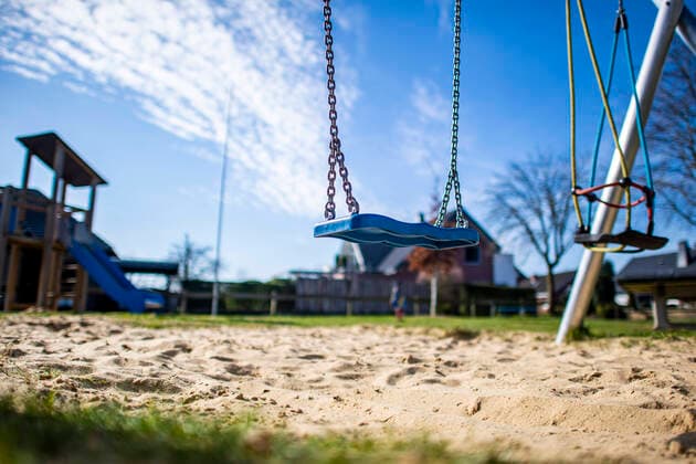 Playground in Rietberg Society Children, Corona Virus, Feature, Playground in Rietberg on 17 03 2020 At the beginning of the week, the Federal Government and the Minister Presidents of the federal states agreed on drastic measures, including the closure of kindergartens, daycare centres and playgrounds Rietberg North Rhine-Westphalia Germany Copyright: xKirchner-Mediax
