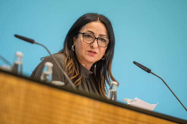 Health Corona Virus Senate press conference Senate press conference in Berlin on Tuesday, March 17, 2020 At the press conference, the Senator for Economics, Energy and Business, Ramona Pop Alliance 90 The Greens and the Senator for Health, Nursing and Equality, Dilek Kalayci SPD in picture explained the current decisions of the Senate on the Corona crisis 17 3 2020, Berlin