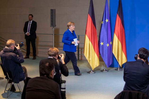 Germany, Berlin, Federal Chancellery, Statement by Chancellor Angela Merkel CDU on the current situation of the corona crisis, 17 03 2020
