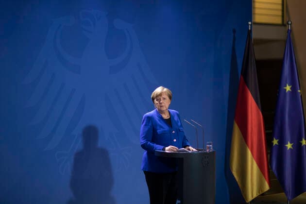 Germany, Berlin, Federal Chancellery, Statement by Chancellor Angela Merkel CDU on the current situation of the corona crisis, 17 03 2020