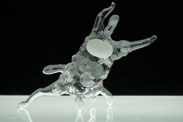 March 19, 2020, Bristol, United Kingdom: IN PHOTO: Ameoba..Internationally-renowned British artist Luke Jerram has created a coronavirus glass sculpture in tribute to the huge global scientific and medical effort to combat the pandemic...Made in glass, at 23cm in diameter, it is 1 million times larger than the actual virus. ..It was commissioned 5 weeks ago by a university in America to reflect its current and future research and learning in health, the environment and intelligent systems, and its focus on solving global challenges. ..Luke says: Ã¢â‚¬oeHelping to communicate the form of the virus to the public, the artwork has been created as an alternative representation to the artificially coloured imagery received through the media. In fact, viruses have no colour as they are smaller than the wavelength of light.Ã¢â‚¬Â ..Ã¢â‚¬oeThis - ZUMAc218 20200319_zia_c218_034 Copyright: xCOVERxImagesx