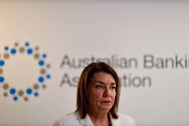 ANNA BLIGH ABA PRESSER, ABA CEO Anna Bligh speaks to the media during a press conference in Sydney, Friday, March 20, 2020. ( NO ARCHIVING, EDITORIAL USE ONLY, NO USE IN BOOKS WITHOUT CONSENT SYDNEY NSW AUSTRALIA  Copyright: xPAULxBRAVENx 20200320001458265918