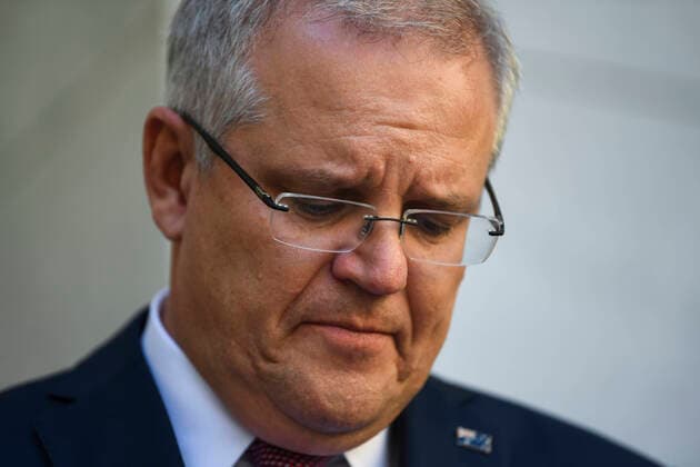 SCOTT MORRISON CORONAVIRUS PRESSER, Australian Prime Minister Scott Morrison speaks to the media during a press conference at Parliament House in Canberra, Friday, March 20, 2020. ( NO ARCHIVING, EDITORIAL USE ONLY, NO USE IN BOOKS WITHOUT CONSENT CANBERRA ACT AUSTRALIA  Copyright: xLUKASxCOCHx 20200320001458331348