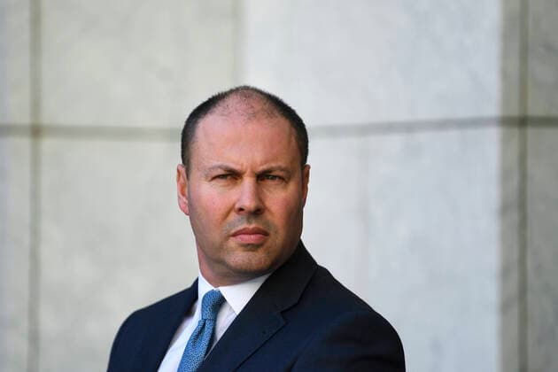 SCOTT MORRISON CORONAVIRUS PRESSER, Australian Treasurer Josh Frydenberg reacts during a press conference at Parliament House in Canberra, Friday, March 20, 2020. ( NO ARCHIVING, EDITORIAL USE ONLY, NO USE IN BOOKS WITHOUT CONSENT CANBERRA ACT AUSTRALIA  Copyright: xLUKASxCOCHx 20200320001458335164