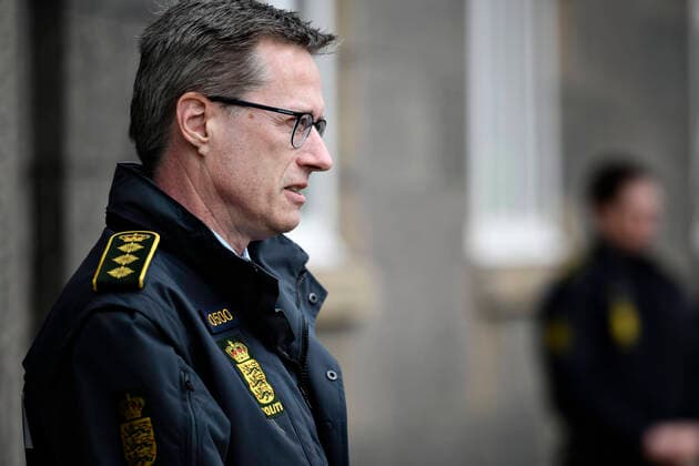 State Police Chief of the Thorkild State Police is present at a doorstep focusing on the message Now keep a distance from each other, at the Copenhagen Police Square on Friday, March 20, 2020 There are still too many Danes who do not take the COVID 19 situation seriously enough and gather in small areas It increases the spread of coronavirus and it mu  Copyright: PhilipxDavali PhilipxDavalix COP113 spdk20200320-120447-L