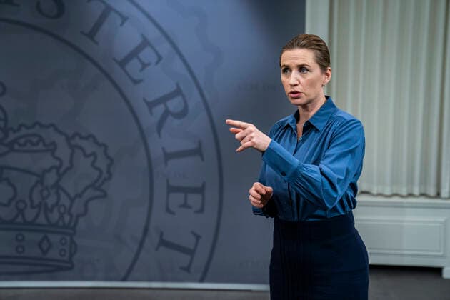 Prime Minister Mette Frederiksen S holds the children press conference, where she answers questions from the children about coronavirus and COVID 19 Friday, March 20, 2020, Denmark,  Copyright: MartinxSylvestx COP103 spdk20200320-122403-L