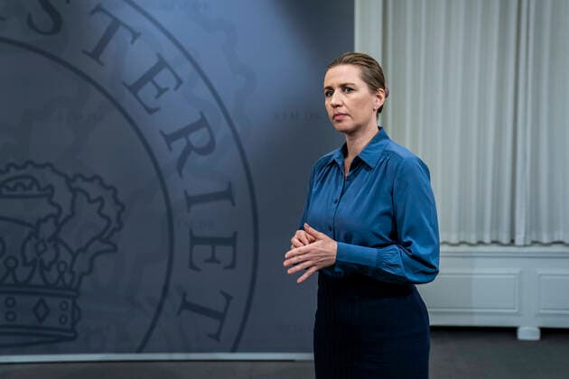 Prime Minister Mette Frederiksen S holds the children press conference, where she answers questions from the children about coronavirus and COVID 19 Friday, March 20, 2020, Denmark,  Copyright: MartinxSylvestx COP103 spdk20200320-122423-L