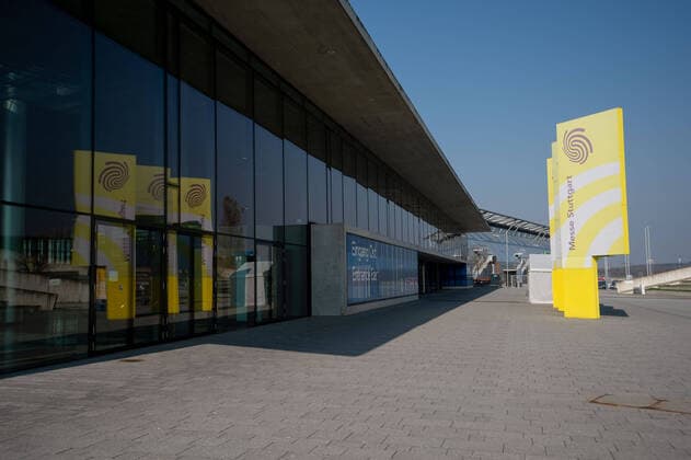 Coronavirus COVID 19 Stuttgart Airport and Messe Stuttgart under the influence of the pandemic The grounds and terminals are also referred to Very few flights arrive in Stuttgart at Stuttgart Mitte Baden Württemberg Germany Copyright: xLeif-HendrikxPiechowskix