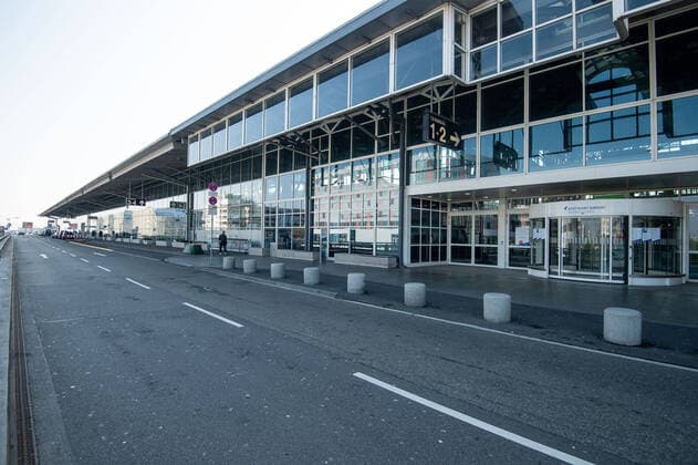 Coronavirus COVID 19 Stuttgart Airport and Messe Stuttgart under the influence of the pandemic The grounds and terminals are also referred to Very few flights arrive in Stuttgart at Stuttgart Mitte Baden Württemberg Germany Copyright: xLeif-HendrikxPiechowskix