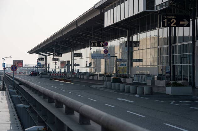 Coronavirus COVID 19 Stuttgart Airport and Messe Stuttgart under the influence of the pandemic The grounds and terminals are also referred to Very few flights arrive in Stuttgart at Stuttgart Mitte Baden Württemberg Germany Copyright: xLeif-HendrikxPiechowskix