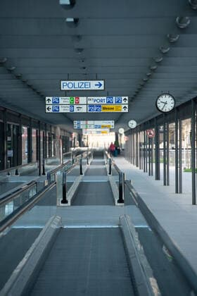 Coronavirus COVID 19 Stuttgart Airport and Messe Stuttgart under the influence of the pandemic The grounds and terminals are also referred to Very few flights arrive in Stuttgart at Stuttgart Mitte Baden Württemberg Germany Copyright: xLeif-HendrikxPiechowskix