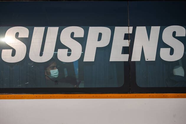 March 20, 2020, Kathmandu, Nepal: A man wearing a protective mask sits inside a long distance bus to leave Kathmandu amid Coronavirus threats..Nepalese government decided to close down public places such as schools, movie theatres, night clubs, Health clubs, cultural centres and Sports zone, from 19 March to 30 April 2020 as part of precautionary measures against the spread of the corona virus Covid-19. Kathmandu Nepal - ZUMAs197 20200320_zaa_s197_014 Copyright: xPrabinxRanabhatx