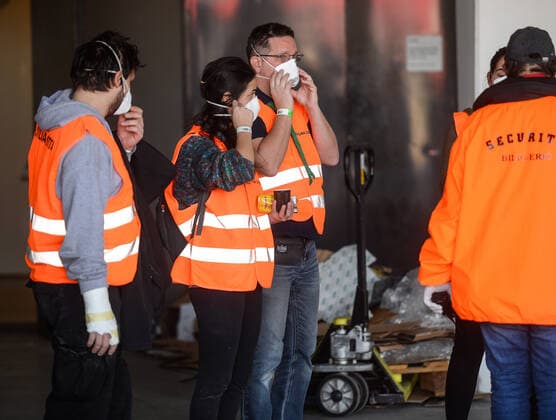 Improvised hospital for patients - Zagreb, Croatia 20.03.2020., Zagreb, Croatia - The National Civil Protection Headquarters is installing beds for patients with the coronavirus in the Arena Center. MarkoxPrpic PIXSELL