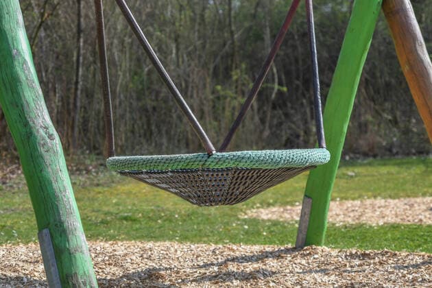 Playground closed, A deserted playground in Aalen is closed To contain the Corona Pandemic, all playgrounds in Baden Württemberg have been closed Aalen Baden Württemberg Germany Aalen Copyright: x xonw-images.de JasonxTschepljakowx