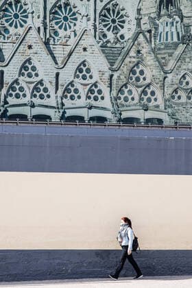 March 20, 2020, Barcelona, BARCELONA, SPAIN: The Basilic of Sagrada Familia closed to public during the lockdown of the population of Barcelona to combat the coronavirus. In Barcelona, Spain, March 20 on 2020. Barcelona SPAIN - ZUMAa181 20200320_zaa_a181_098 Copyright: xXavixBonillax