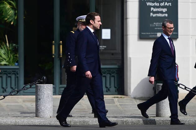 Emmanuel Macron - president de la Republique Alexis Kohler - secretaire general de l Elysee NEWS : Conseil de Defense et de securite Nationale - 20 03 2020 JBAutissier Panoramic 