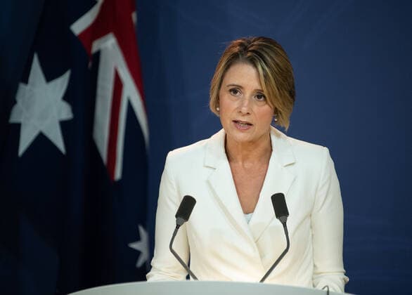 LABOR CORONAVIRUS PRESSER, Deputy Labor Leader in the Senate Kristina Keneally speaking at a media conference in Sydney, Saturday, March 21, 2020. ( NO ARCHIVING, EDITORIAL USE ONLY, NO USE IN BOOKS WITHOUT CONSENT SYDNEY NSW AUSTRALIA  Copyright: xJAMESxGOURLEYx 20200321001458531538