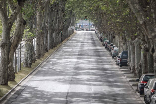 March 20, 2020: March 20, 2020 (Malaga) Streets, squares, monuments, port, deserted roads throughout the city of Malaga with the Coronavirus State alarm. - ZUMAc161 20200320_zap_c161_054 Copyright: xLorenzoxCarnerox