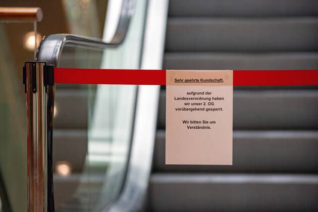 Centre Coronavirus Reutlinegn 20 03 2020, Coronavirus Reutlinegn 20 03 2020, escalator blocked Copyright: xEibner-Pressefoto DimitrixDrofitx EP_ddh