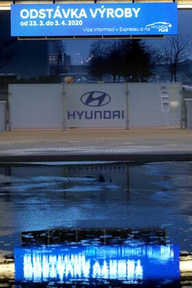 Hyundai car maker halt production for two weeks in Hyundai s Nosovice plant, Czech Republic, in relation to coronavirus outbreak, on March 21, 2020. (CTKxPhoto PetrxSznapka) CTKPhotoP202003210082401 SZN 05