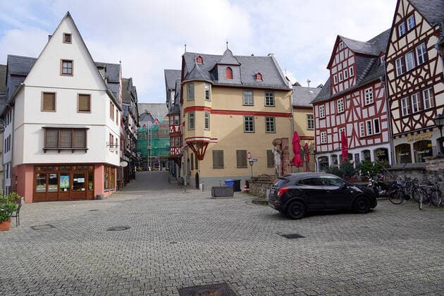 Limburg City wg Cornoa empty 21 03 2020, , Limburg, , in the picture 12 noon, the old town, one of the most visited tourist places in Limburg, nobody to see nordphotoxHasan Bratic nph00250