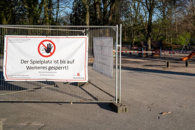 Playground in Hamburg City Park closed due to coronavirus COVID 19 Playground in Hamburg City Park closed due to coronavirus COVID 19 Playground in Hamburg City Park closed due to coronavirus COVID 19 Playground in Hamburg City Park closed due to coronavirus COVID 19