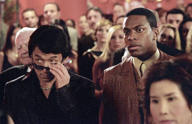 RUSH HOUR 2, Jackie Chan, Chris Tucker, 2001. (c) New Line Cinema Courtesy: Everett Collection. New Line Cinema Courtesy Everett Collection !ACHTUNG AUFNAHMEDATUM GESCHÃ„TZT! PUBLICATIONXNOTxINxCANxCHNxFRAxITAxJPNxNORxPOLxRUSxESPxUKxUSA Copyright: xNewxLinexCinema CourtesyxEverettxCollectionx MCDRUHO EC001