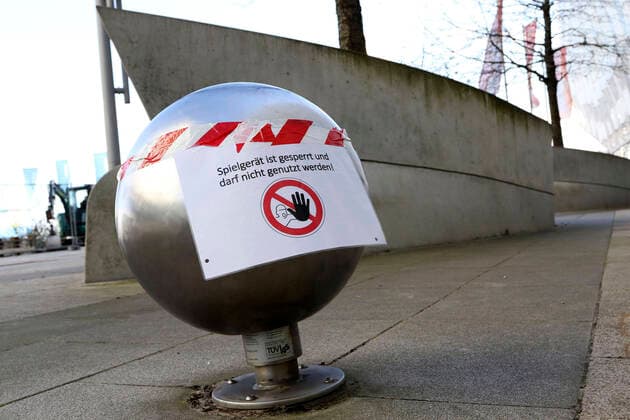 Playground in Hafencity closed due to COVID 19 pandemic Hamburg, 21 03 2020 Foto:xC.xTamckex xFuturexImage