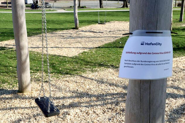 Playground in Lohsepark in Hafencity closed due to COVID 19 pandemic Hamburg, 21 03 2020 Foto:xC.xTamckex xFuturexImage