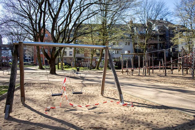 Corona Köln Germany 22 03 2020 Playground im Dau