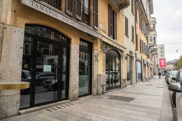 Coronavirus Covid 19 emergency - Bakeries and delicatessens closed after the tightening of the decree, Milan In the photo: The Tamandi focacceria in Corso Garibaldi (Francesco Bozzo Fotogramma, Milan - 2020-03-22) p.s. la foto e utilizzabile nel rispetto del contesto in cui e stata scattata, e senza intento diffamatorio del decoro delle persone rappresentate  Copyright: xFrancescoxBozzox xFOTOGRAMMAx