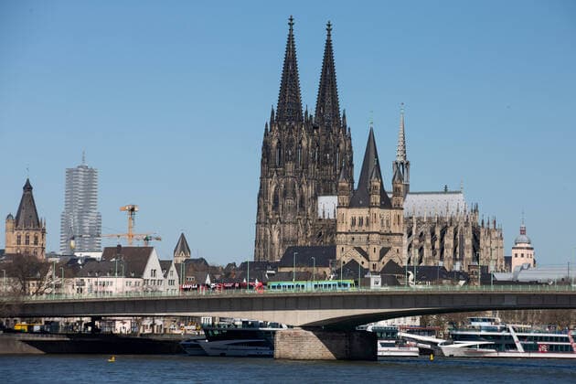 Cologne COVID 19 Cologne, 22 03 2020 Dom Deutzer Bruecke Cologne COVID 19 on 22 03 2020 in the city in Cologne Germany Photo Andreas Dick Koeln City North Rhine-Westphalia Germany Copyright: xBEAUTIFULxSPORTS AndreasxDickx