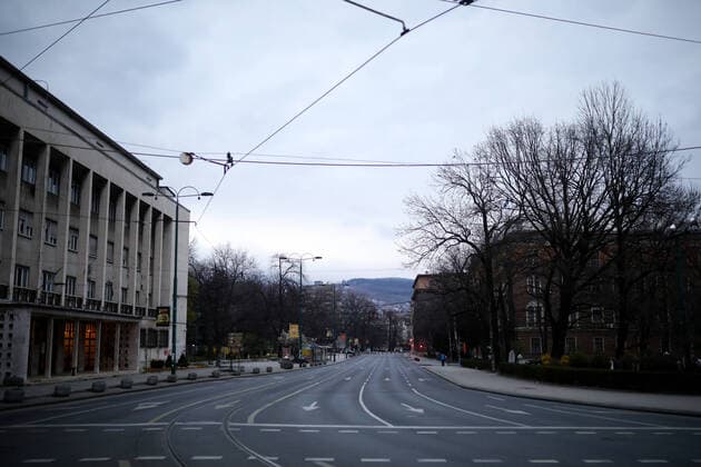 Coronavirus - Curfew in Bosnia and Herzegovina 22.03.2020., Sarajevo, Bosnia and HerHerzegovina - The Bosnian government has declared a mandatory night curfew from 18:00 to 05:00, with residents of age 65 and above permanently banned from leaving their homes. ArminxDurgut PIXSELL