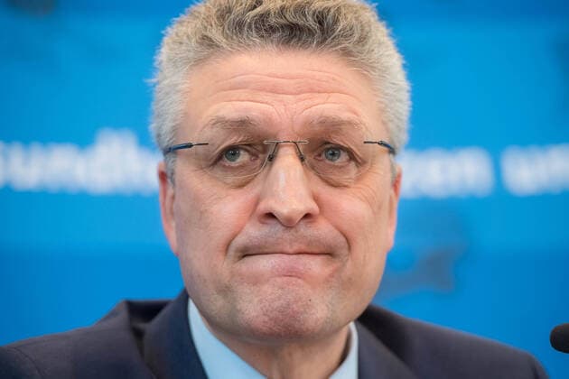 Health Corona Virus Robert Koch Institute Due to the corona crisis, the Robert Koch Institute, an independent German federal authority for infectious diseases, holds a daily press briefing to inform the public about the course of the virus epidemic and countermeasures. In the picture Prof Dr Lothar H Wieler, President of the Robert Koch Institute on Friday, March 20, 2020 20 3 2020, Berlin