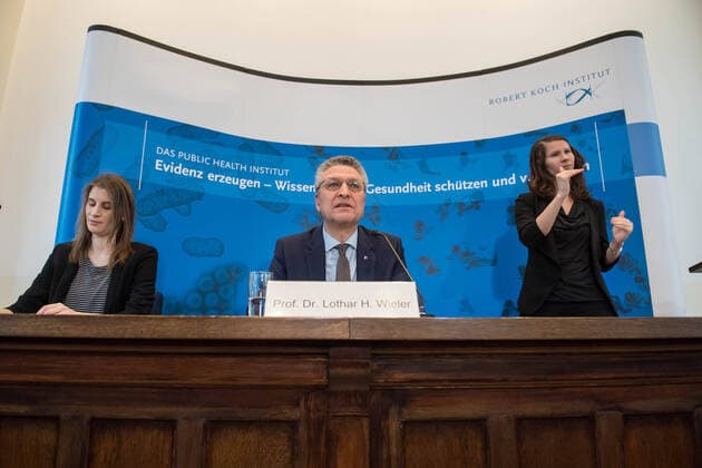 Health Corona Virus Robert Koch Institute Due to the corona crisis, the Robert Koch Institute, an independent German federal authority for infectious diseases, holds a daily press briefing to inform the public about the course of the virus epidemic and countermeasures, Deputy Press Spokesperson