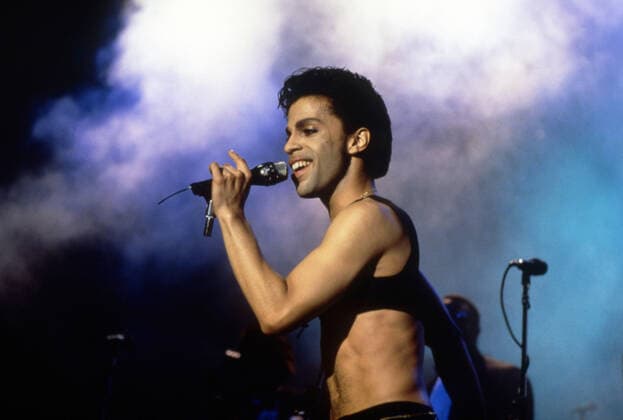 DETROIT, MI - JUNE 7: American singer Prince (1958-2016) performs on stage during the 1986 Parade Tour on June 7, 1986 at the Cobo Arena in Detroit, Michigan. Copyright: xRossxMarinoxArchivex xMediaPunchx